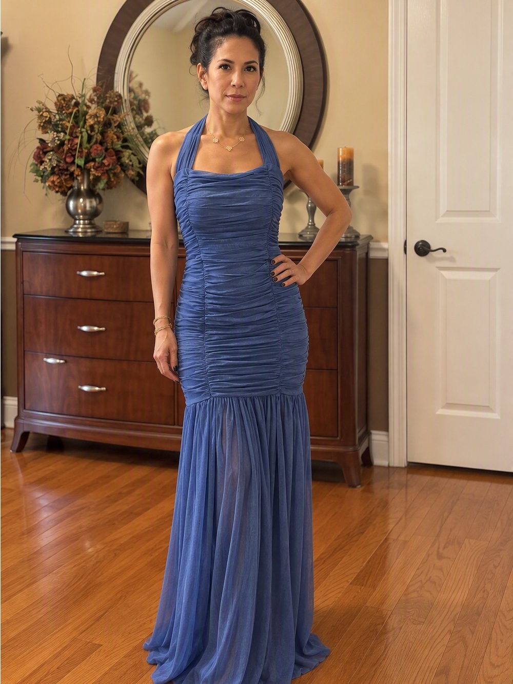 Chic me royal blue cocktail dress